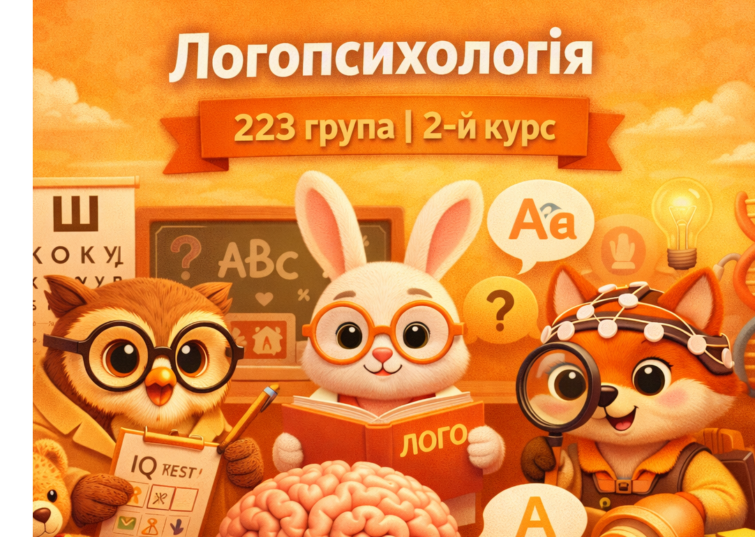 [223 · 4 семестр 2025/2026] Загальна, вікова та педагогічна логопсихологія